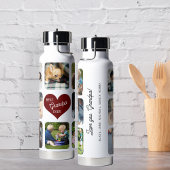 Multifoto collage beste opa ooit gepersonaliseerd waterfles