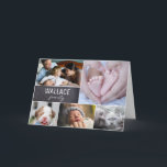 Multifoto familiefoto collage Mis je Kaart<br><div class="desc">Stuur ze een speciale kaart om ze te laten weten dat je aan ze denkt met deze familiefoto collage. Personaliseer met je familienaam en meerdere foto's. Stuur een boodschap van liefde en zorgzaamheid. Een mooie herinnering voor familiereünies.Stuur het met de feestdagen, stuur het gewoon omdat. Blijf verbonden met familie en...</div>