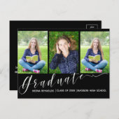 Multifoto | Manuscript | Aankondiging Afstuderen (Voorkant / Achterkant)