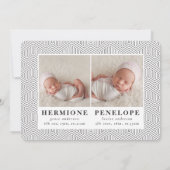 Multifotoreale tweeling in moderne geometrie + typ aankondiging (Achterkant)