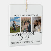 Multifoto's eerste kerstcadeau keramisch ornament (Rechts)