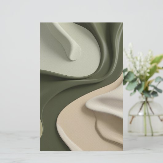 Multifunctioneel briefpapier in stijlvolle grafisc (Staand voorkant)