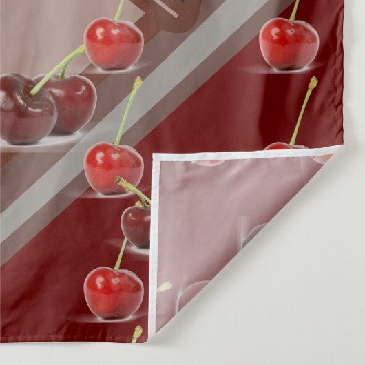 Multifunctioneel 'Kersen & Chocolade' met donkerro Wandkleed (Detail)