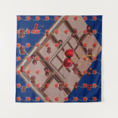 Multifunctioneel koelmiddel & kersen met Royal Blu Wandkleed (Voorkant (horizontaal))