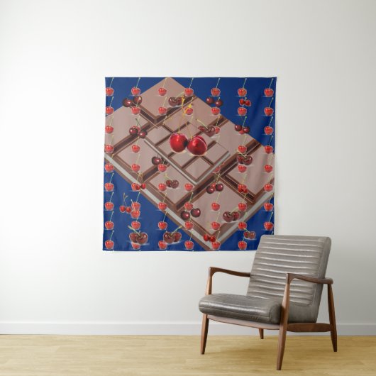 Multifunctioneel koelmiddel & kersen met Royal Blu Wandkleed (In situ)