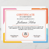 Multifunctionele certificaatSjabloon (Voorkant / Achterkant)