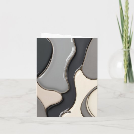 Multifunctionele gevouwen kaart in stijlvolle afbe (Achterkant)