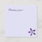 Multifunctionele kleine vierkante kaartjes informatiekaartje (Achterkant)