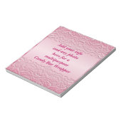 Multifunctionele roze Snoep Bar Wrapper Party Favo Notitieblok (Linkerzijde)