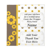 Multifunctionele Snoep Bar Wrapper Party Favors Notitieblok (Voorkant)
