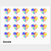 Multifunctionele Write-on decoratieve papierwagen Hart Sticker (Vel)