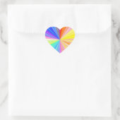 Multifunctionele Write-on decoratieve papierwagen Hart Sticker (Tas)