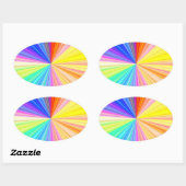 Multifunctionele Write-on decoratieve papierwagen Ovale Sticker (Vel)