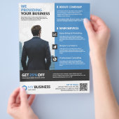 Multifunctionele zakelijke activiteiten flyer (Hand)