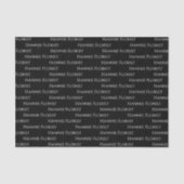 Multifunctionele zwart-witafdruktekst tissuepapier (Voorkant)