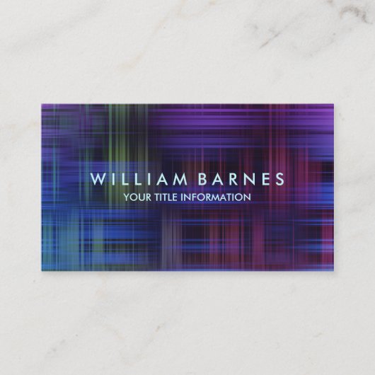 Multigekleurd, modern speldenVisitekaartje Visitekaartje (Voorkant)