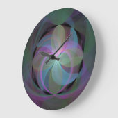 Multigekleurde fractale ventilator grote klok (Hoek)