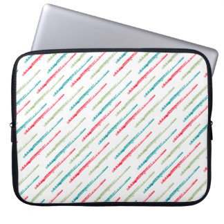 Multigekleurde tapes laptop sleeve