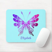 multigekleurde vlinder op maat muismat (Met muis)