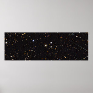 Multigolflengte Galaxies Panorama   Hubble & JWST Poster