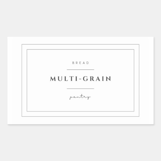 Multigrain Bread Food Label Stickers (Voorkant)