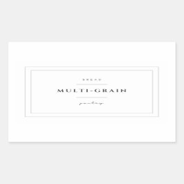 Multigrain Bread Food Label Stickers