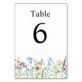 Multihued Wildflower Baby Shower Celebration Kaart (Achterkant)