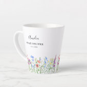 Multihued Wildflower Baby Shower Celebration Latte Mok (Linkerhoek)