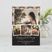 Multikaart voor Prettige feestdagen kerstkaarten (Staand voorkant)