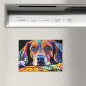 Multikleur Beagle Hond 178 Magneet (Insitu (Vaatwasser))