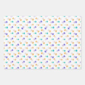 Multikleur kwal patroon inpakpapier vel (Voorkant)