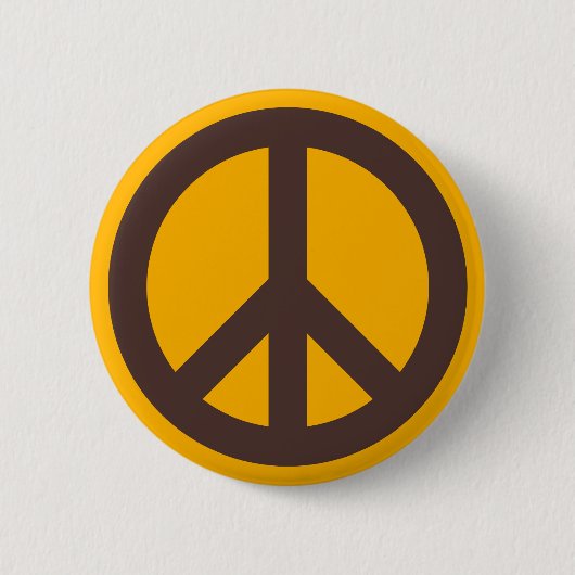 Multikleur Protest Hippie 60'er Retro Ronde Button 5,7 Cm (Voorkant)