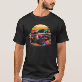 Multikleur T-shirt met auto!