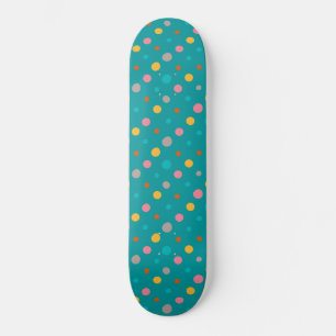 Multikleur Waterverf Stippen 6 Persoonlijk Skateboard