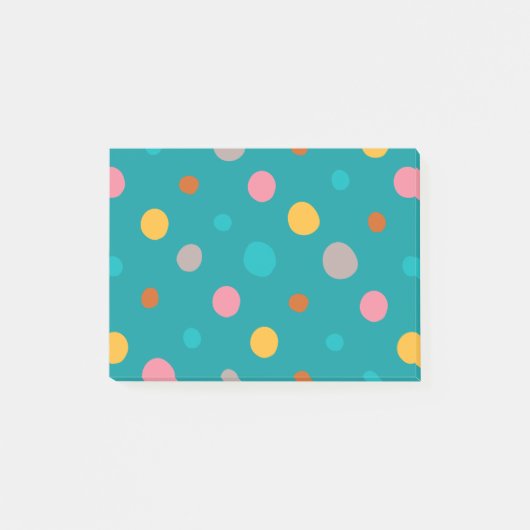 Multikleur Waterverf Stippen 6 Post-it® Notes (Voorkant)