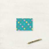 Multikleur Waterverf Stippen 6 Post-it® Notes (Op bureau)