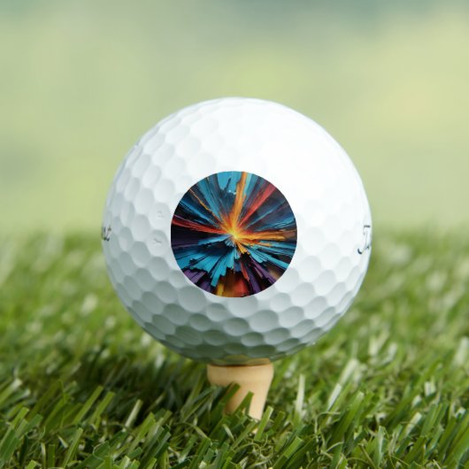 Multikleuren Abstracte golfballen (Insitu Shirt)