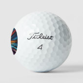 Multikleuren Abstracte golfballen (Logo)