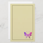  multikleuren decoratieve vlinder briefpapier (Voorkant / Achterkant)