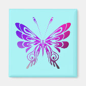 multikleuren decoratieve vlinder magneet (Voorkant)