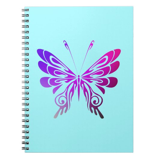  multikleuren decoratieve vlinder notitieboek (Voorkant)