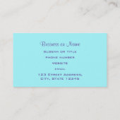  multikleuren decoratieve vlinder visitekaartje (Achterkant)