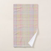 Multikleuren Pastel Glen Plaid Bad Handdoek (Handdoek)