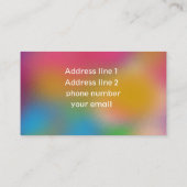 Multikleurenachtergrond Visitekaartje (Achterkant)