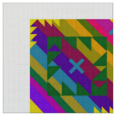 Multikleurenafdrukken in Afrika Stof (Close Up)