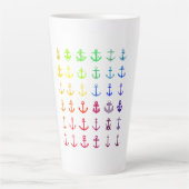 Multikleurenanker Latte Mok (Voorkant)