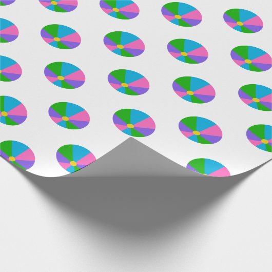 Multikleurenbalkband Cadeaupapier (Hoek)