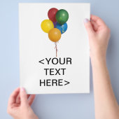 Multikleurenballonnen Flyer (Hand)