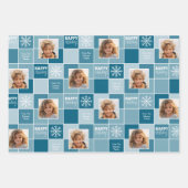 Multikleurenblok Kerstmis 2 Foto Inpakpapier Vel (Voorkant 2)