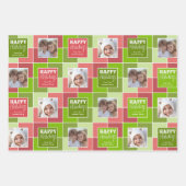 Multikleurenkerstfoto's Whimsical-feestdag Inpakpapier Vel (Voorkant)